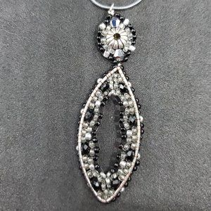 Handmade Artisan Seed Bead Necklace 925 Silver